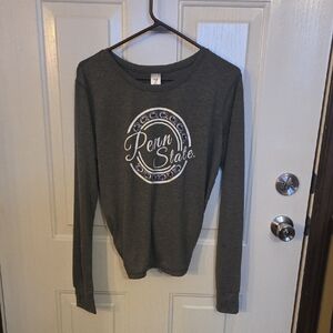 Penn State Gray Long Sleeve Women's workout Top Size XL